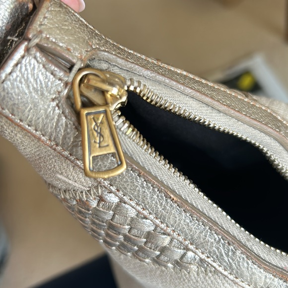 Vintage Yves Saint Laurent canvas hobo purse - Picture 12 of 13